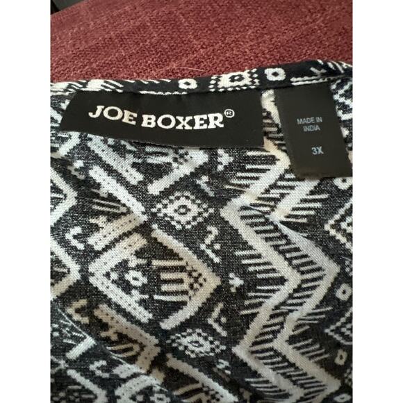 Joe Boxer Black and White Mixed Design Spaghetti Strap Pockets Jumper Shorts 3X - Picture 6 of 8